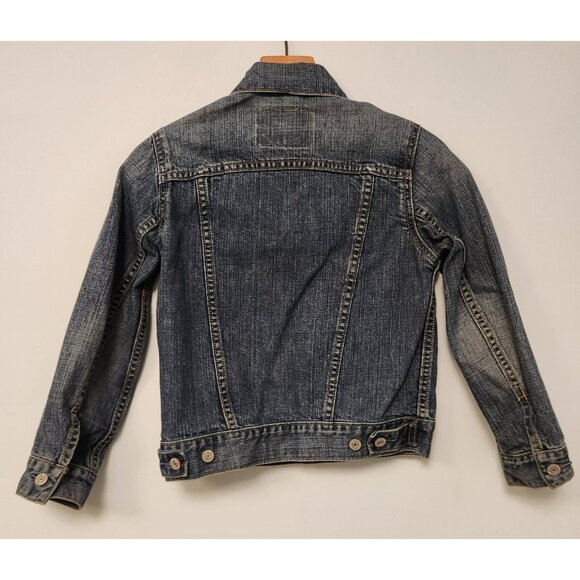 Levis Denim Jacket Trucker Blue Jean Womens Size Small Button Up 57511 - Picture 7 of 14